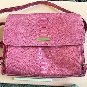 Perfect for Barbie fans! Pink Faux Alligator Liz Claiborne Cross Body Purse